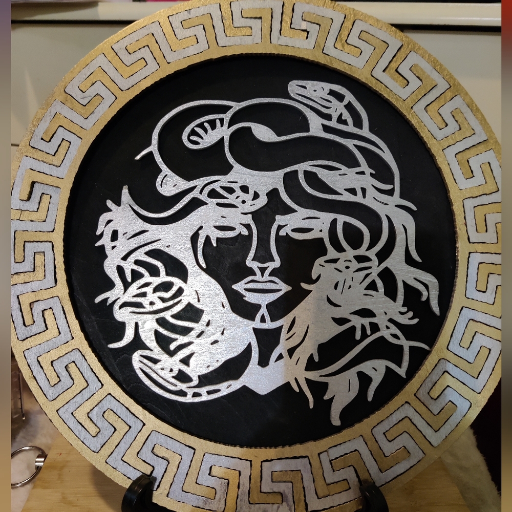 Medusa laser cut art